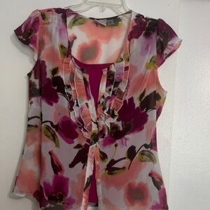 Floral Ruffle Blouse